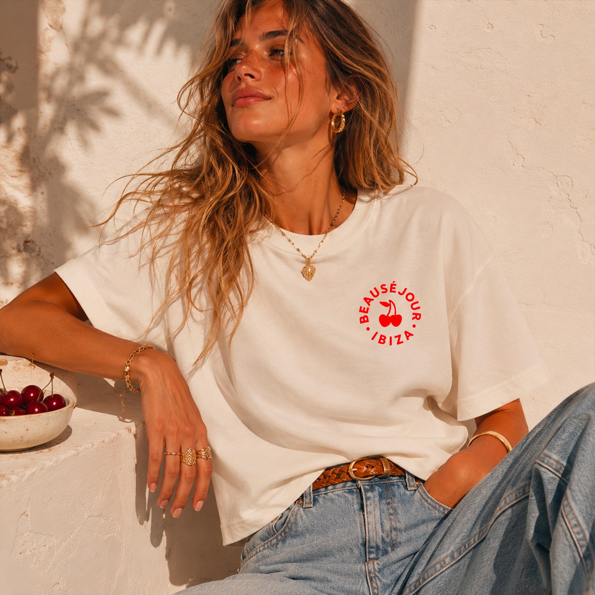 T-Shirt boxy Ibiza Cercle