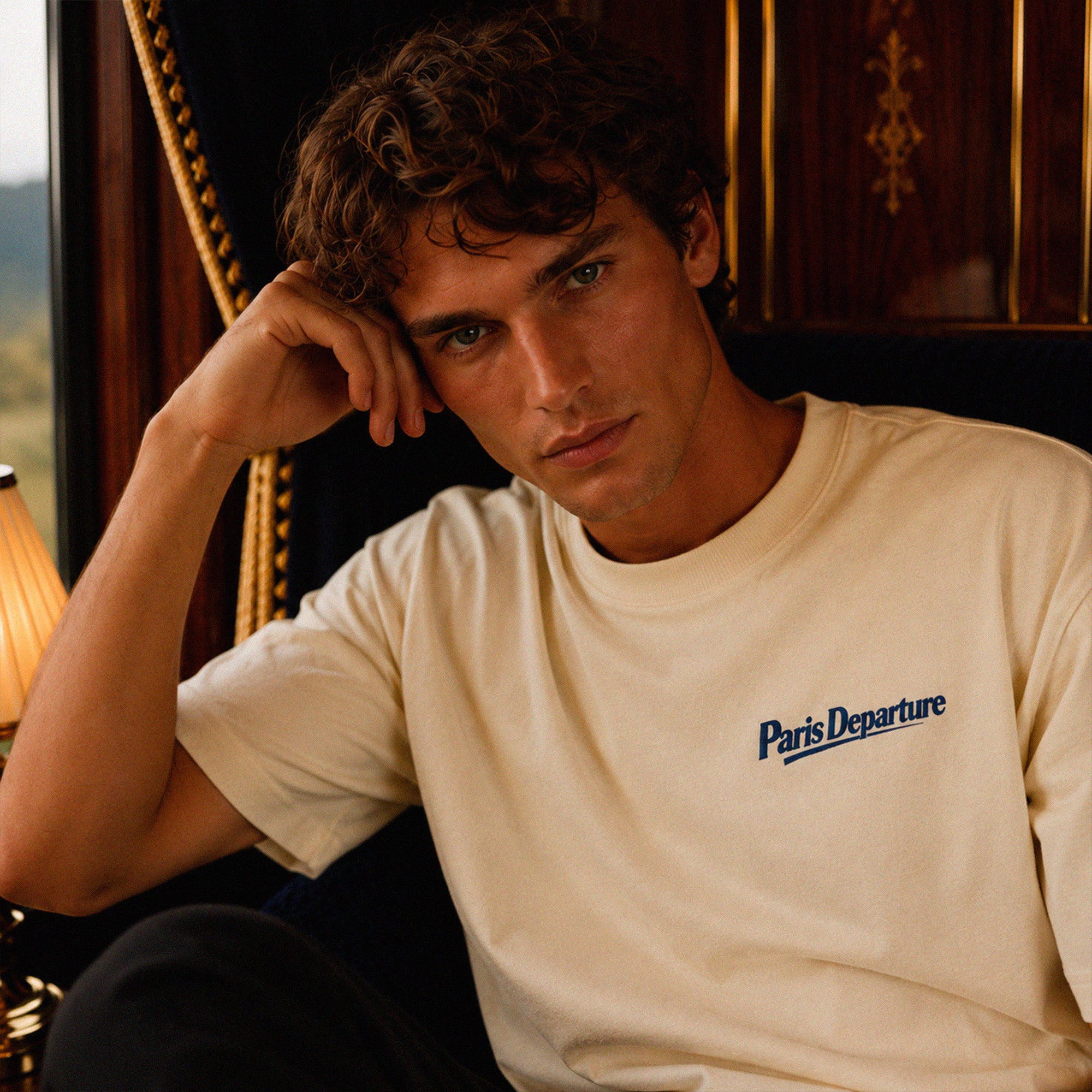 Collection Beauséjour Orient Express t-shirt Paris Departure creme inspiration voyage premium